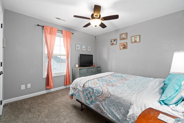1148 Folly Beach Dr, Clarksville, TN 37042 - carpeted bedroom featuring baseboards and ceiling fan