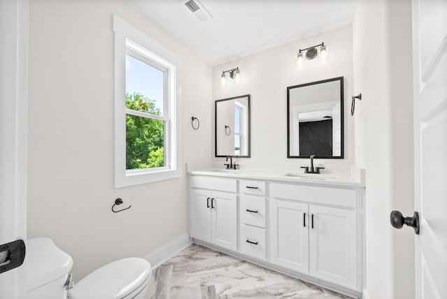 198 Cave St Unit C, Clarksville, TN 37042 - bathroom featuring marble look tile flooring and double vanity