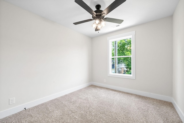 198 Cave St Unit C, Clarksville, TN 37042 - carpeted spare room with baseboards and ceiling fan