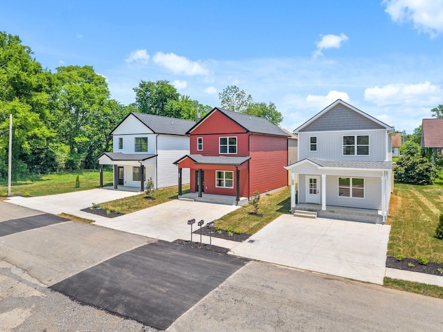 198 Cave St Unit C, Clarksville, TN 37042 - view of front facade featuring covered porch and driveway