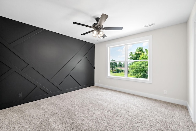 198 Cave St Unit C, Clarksville, TN 37042 - carpeted spare room featuring baseboards and ceiling fan
