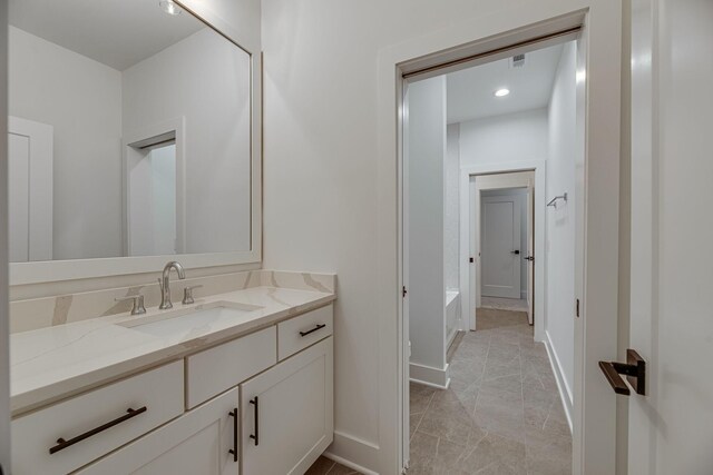 117 Shadow Springs Dr Unit 117, Brentwood, TN 37027 - full bath with vanity, a tub, and recessed lighting