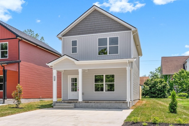 198 Cave St Unit A, Clarksville, TN 37042 - view of front of property with a porch and a front yard