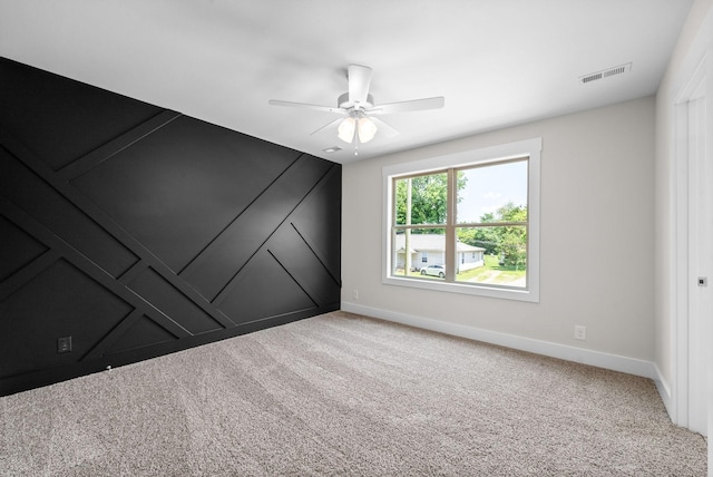 109 Adkins St Unit A, Clarksville, TN 37042 - spare room with a ceiling fan and carpet