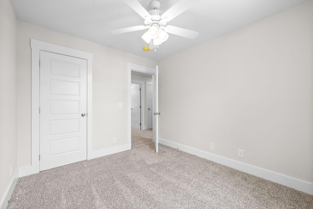 109 Adkins St Unit A, Clarksville, TN 37042 - unfurnished bedroom with carpet flooring and a ceiling fan