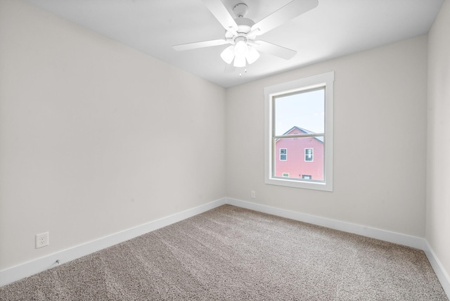 109 Adkins St Unit A, Clarksville, TN 37042 - unfurnished room featuring light carpet and ceiling fan
