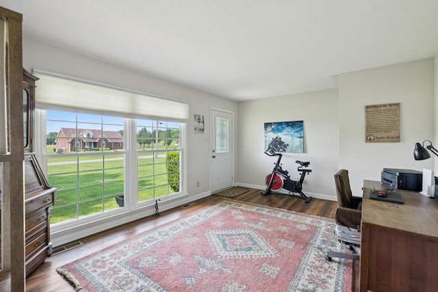 1651 Caughran Rd, Lewisburg, TN 37091 - home office with wood finished floors and baseboards