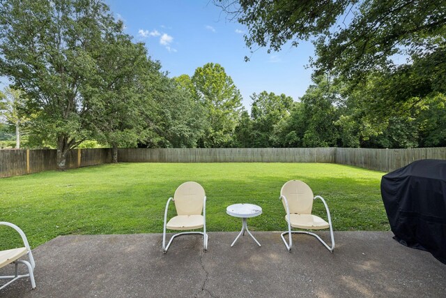 1651 Caughran Rd, Lewisburg, TN 37091 - fenced backyard featuring a patio