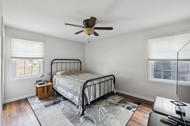1651 Caughran Rd, Lewisburg, TN 37091 - bedroom with wood finished floors and ceiling fan