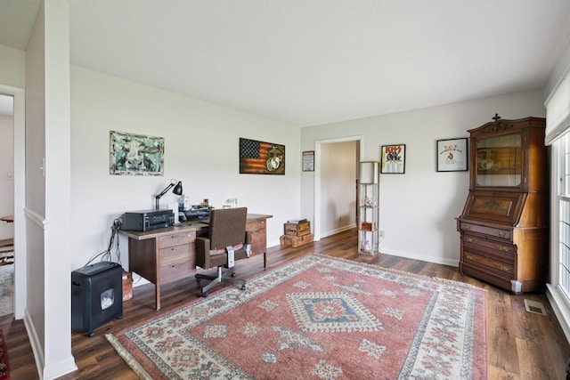 1651 Caughran Rd, Lewisburg, TN 37091 - office with wood finished floors and baseboards