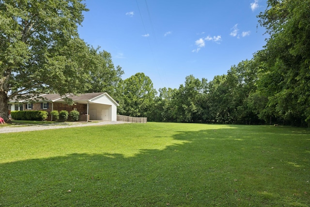 1651 Caughran Rd, Lewisburg, TN 37091 - view of grassy yard featuring driveway and a carport