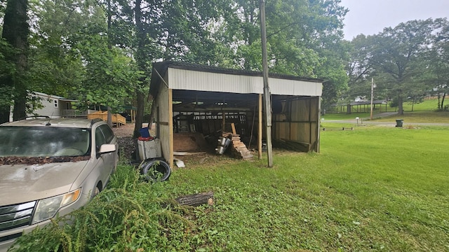 190 Kirks Trading Post Rd, Buchanan, TN 38222 - view of pole building featuring a yard