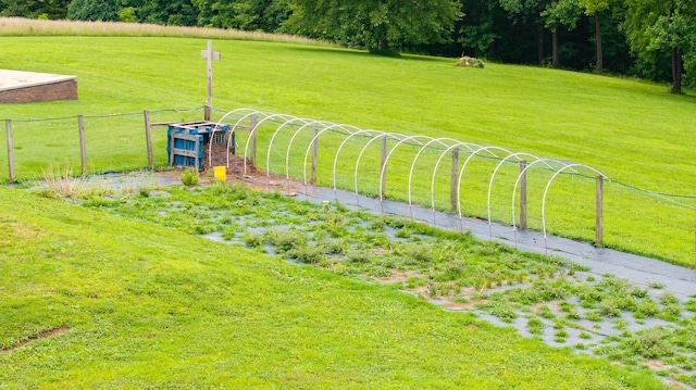 3037 Tunnel Rd, Westmoreland, TN 37186 - view of yard featuring a vegetable garden and a rural view
