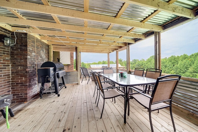 3037 Tunnel Rd, Westmoreland, TN 37186 - deck with outdoor dining space and grilling area