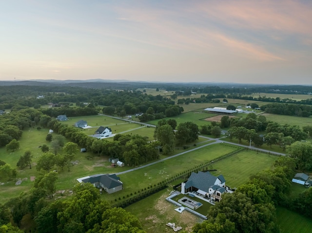 1485 Harrison Rd, Murfreesboro, TN 37128 - aerial view at dusk of a view of countryside and view of wooded area