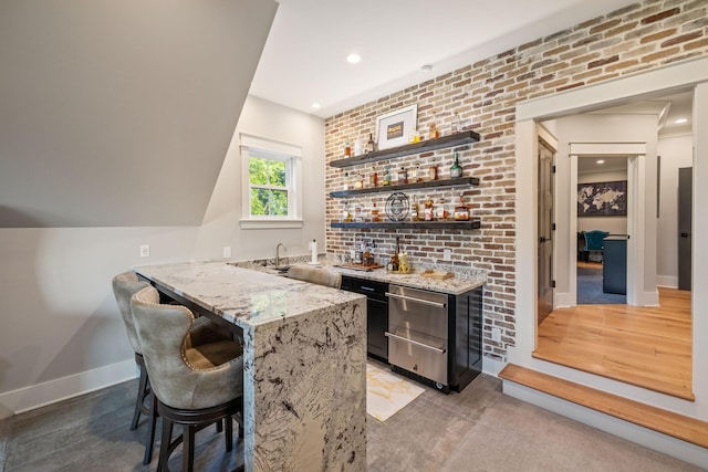 1485 Harrison Rd, Murfreesboro, TN 37128 - indoor wet bar with recessed lighting and dishwasher
