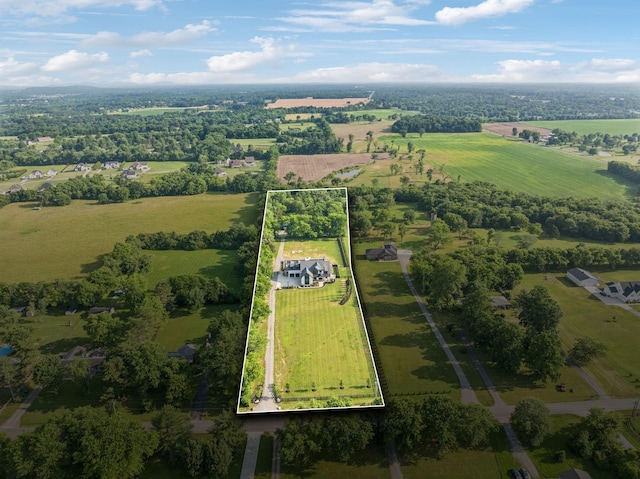 1485 Harrison Rd, Murfreesboro, TN 37128 - view of rural area featuring property parcel outlined