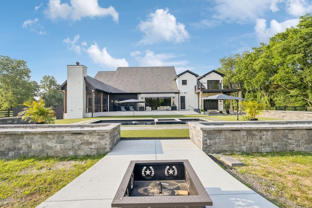 1485 Harrison Rd, Murfreesboro, TN 37128 - view of community featuring an outdoor fire pit