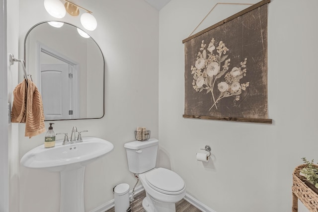 134 Chisum Ct, Clarksville, TN 37043 - half bath with toilet and wood finished floors