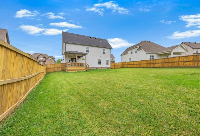 134 Chisum Ct, Clarksville, TN 37043 - rear view of house with a deck and a fenced backyard