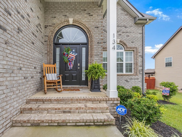 134 Chisum Ct, Clarksville, TN 37043 - property entrance with brick siding