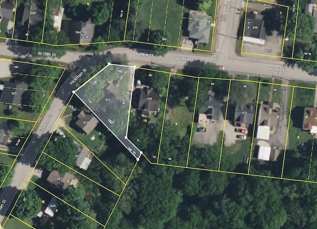 421 Hickman St, Columbia, TN 38401 - aerial overview of property's location