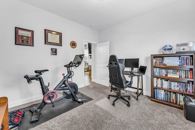 1055 Wittys Way, Clarksville, TN 37043 - home office featuring baseboards and carpet flooring
