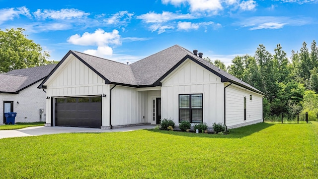 1055 Wittys Way, Clarksville, TN 37043 - modern inspired farmhouse with an attached garage, board and batten siding, a shingled roof, and concrete driveway