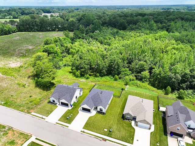 1055 Wittys Way, Clarksville, TN 37043 - aerial view of residential area featuring a forest