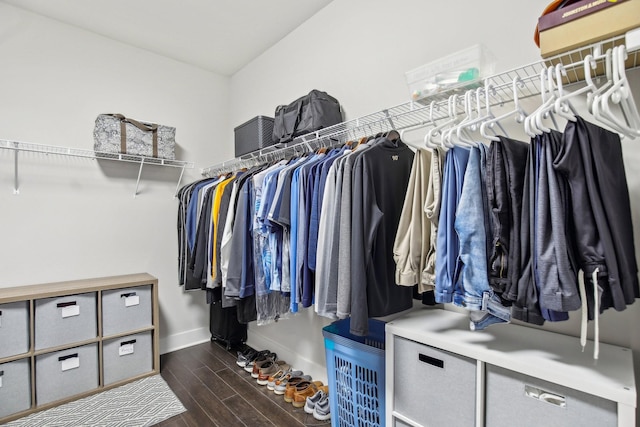 2016 Oliver Dr, Mount Juliet, TN 37122 - walk in closet with dark wood finished floors