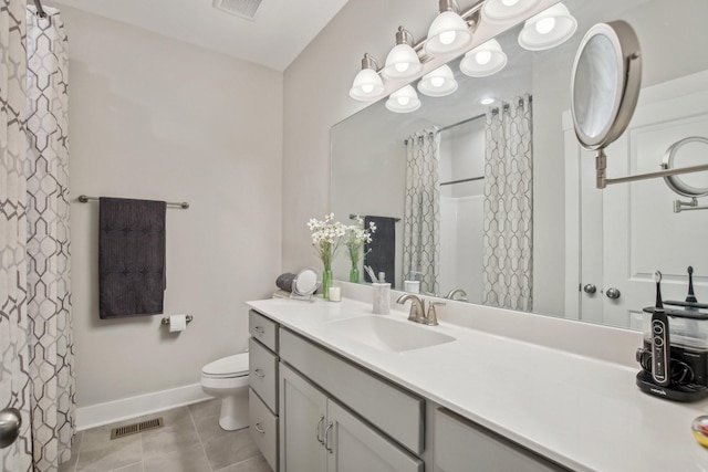 2016 Oliver Dr, Mount Juliet, TN 37122 - full bath with vanity, tile patterned flooring, and a shower with curtain