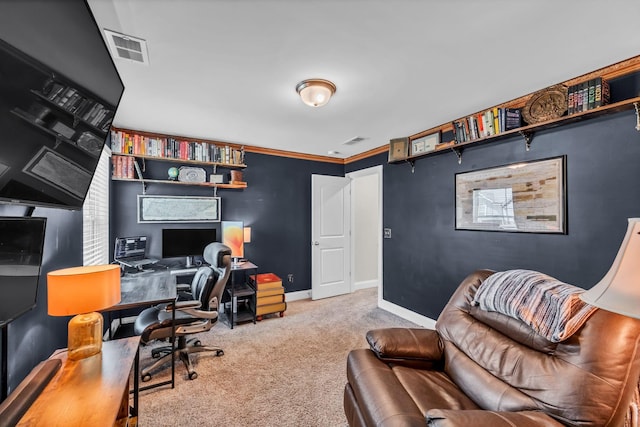 652 Taylor Bend Rd, Columbia, TN 38401 - carpeted home office featuring baseboards