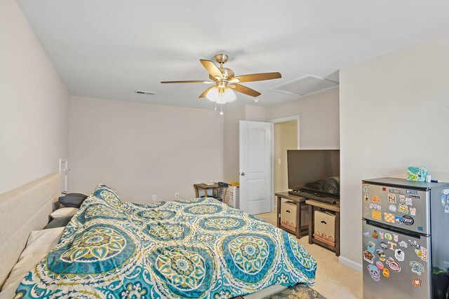 341 Lola Ln, Cottontown, TN 37048 - bedroom with light carpet and ceiling fan