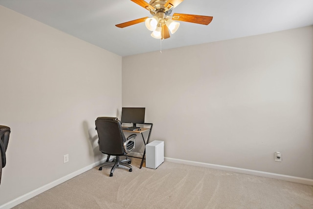 341 Lola Ln, Cottontown, TN 37048 - unfurnished office with carpet floors and ceiling fan