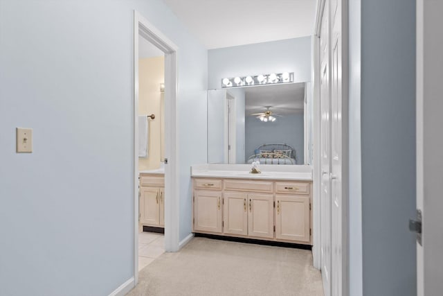 3604 Gentry Station Dr, Signal Mountain, TN 37377 - full bathroom featuring vanity and ceiling fan