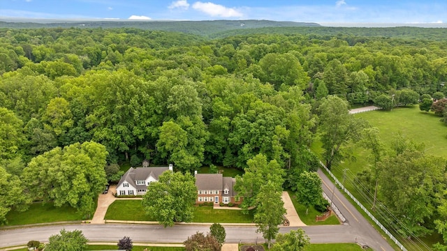 3604 Gentry Station Dr, Signal Mountain, TN 37377 - aerial view of a heavily wooded area