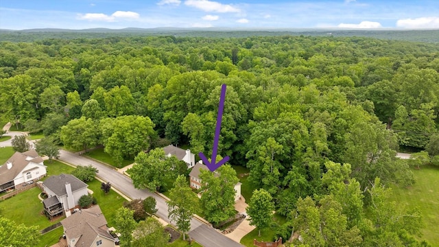 3604 Gentry Station Dr, Signal Mountain, TN 37377 - drone / aerial view of a heavily wooded area