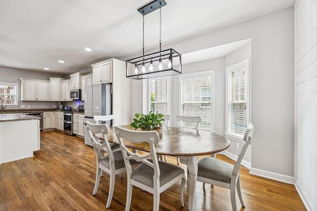 1005 Rudder Dr, Spring Hill, TN 37174 - dining room featuring recessed lighting and dark wood-type flooring
