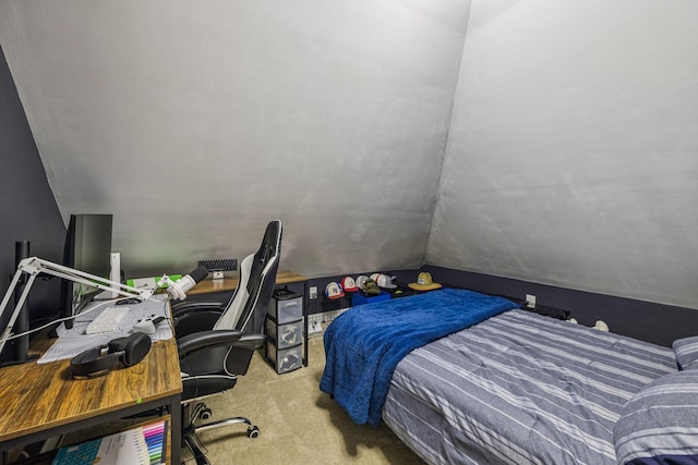 1005 Rudder Dr, Spring Hill, TN 37174 - bedroom featuring carpet floors, lofted ceiling, and an office area