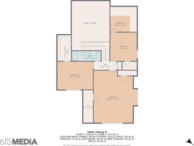1005 Rudder Dr, Spring Hill, TN 37174 - view of floor plan / room layout
