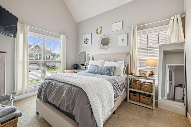 1005 Rudder Dr, Spring Hill, TN 37174 - carpeted bedroom featuring high vaulted ceiling