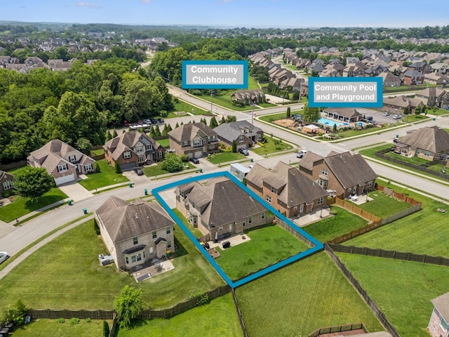 1005 Rudder Dr, Spring Hill, TN 37174 - aerial perspective of suburban area