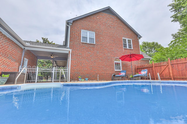 101 Spring Creek Trl, Hendersonville, TN 37075 - view of pool featuring ceiling fan