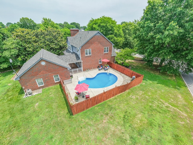 101 Spring Creek Trl, Hendersonville, TN 37075 - view of swimming pool featuring a fenced backyard and a patio area