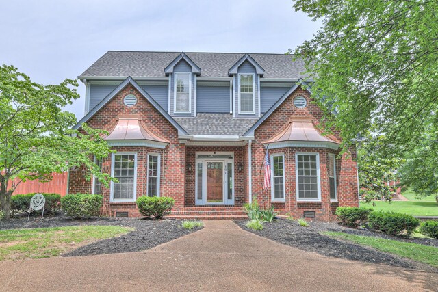 101 Spring Creek Trl, Hendersonville, TN 37075 - view of front of property with roof with shingles, crawl space, and brick siding