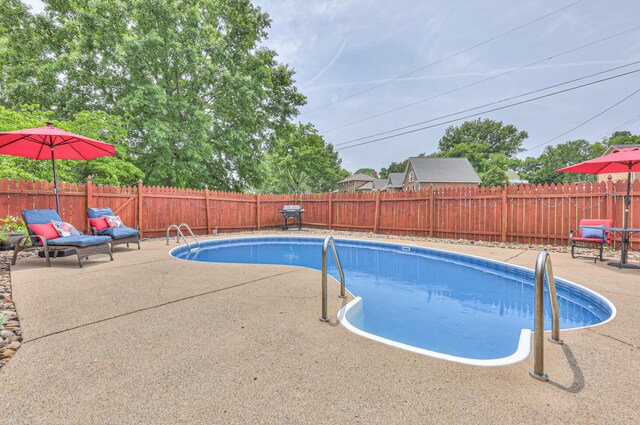 101 Spring Creek Trl, Hendersonville, TN 37075 - view of pool with a patio and a fenced backyard