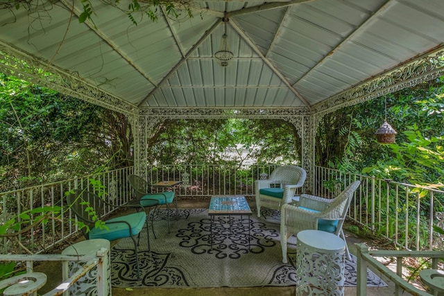 2600 Clanton Rd, Lawrenceburg, TN 38464 - view of patio with a gazebo and an outdoor living space