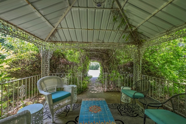 2600 Clanton Rd, Lawrenceburg, TN 38464 - view of patio / terrace featuring a gazebo and outdoor dining area
