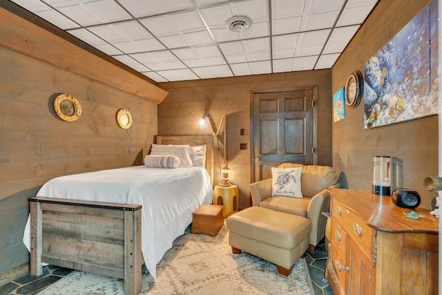 2600 Clanton Rd, Lawrenceburg, TN 38464 - bedroom featuring wooden walls