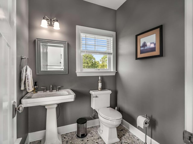 7811 Lampley Rd, Primm Springs, TN 38476 - bathroom with toilet and baseboards